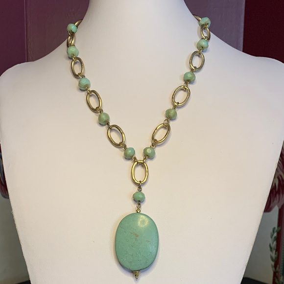 Lia Sophia Jewelry - “Tahoe” Retired Lia Sophia Turquoise Necklace